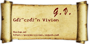 Góczán Vivien névjegykártya