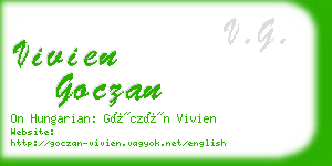 vivien goczan business card